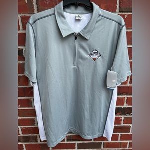 NWT Alo Coolfit Diamond Sports Academy Mens 1/4 Zip Short Sleeve Shirt XXL